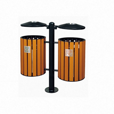 Thùng rác cọc treo đôi 